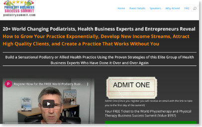 Podiatry Summit Website